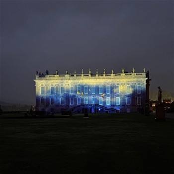 Chatsworth & Light Trail at Christmas
