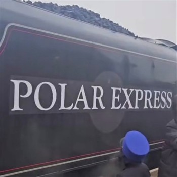 The Polar Express Train at Wensleydale 